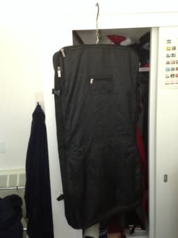 Selling a suit carrier: $10. 3