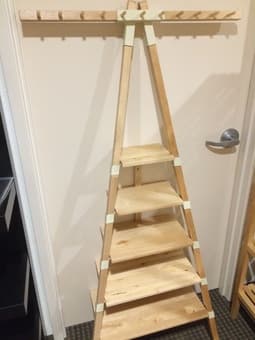Wall Rack (5 Shelves + 11 Hanger Knobs) 1