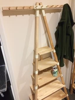 Wall Rack (5 Shelves + 11 Hanger Knobs) 3