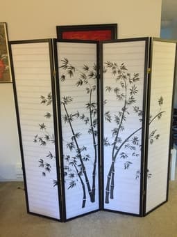 Four-Panel Folding Japanese Screen - $40 1