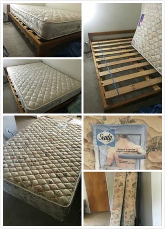 Moving Sale!!!--Beds, clothes dryer rack, fan, lamp etc. (menlo park) 1