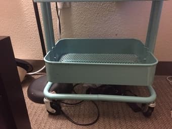 Ikea blue trolley $ 15 2