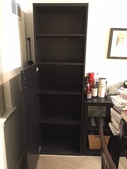 Bookshelves and storage end tables in espresso finish 2