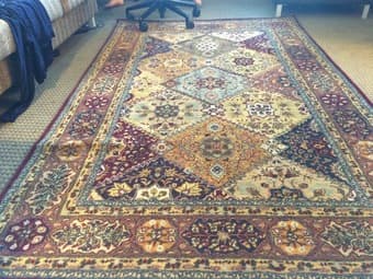 moving sale- rug, vacuum, tv stand, storage, office chair 1