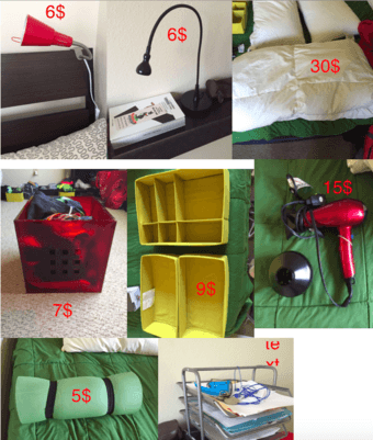 SALE: lamps / boxes / duvet / pillows / hairdyer / Sleeping pad / ... 1