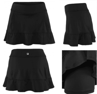 NWT Two Tennis Skirt/Skort Black XS 1