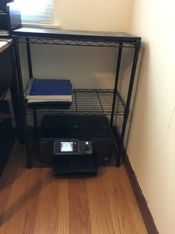 Metal shelf / printer stand - $35 1