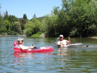 Inflatable Loungers, for floating down a river with beer - $5 each 2