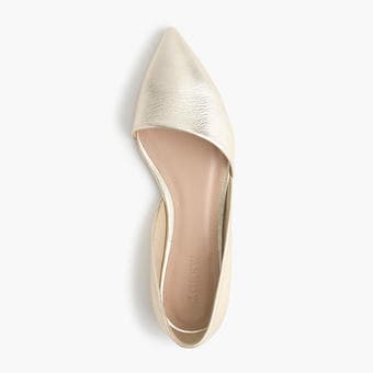 New, never worn: J-Crew Sloan gold d'Orsay flats size 6.5 $52 1
