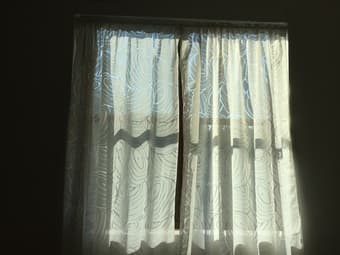 White Curtains and Rod $15 (originally $30) 1