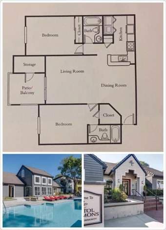 1B1B in a 2B2B in Sunnyvale - Long Term Sublease 2