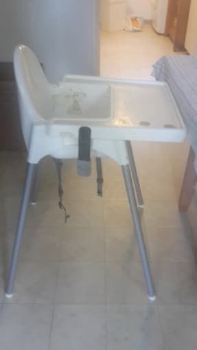Kids Furnitures + Ikea Crib + High Chair with Tray + Infant Seat 3