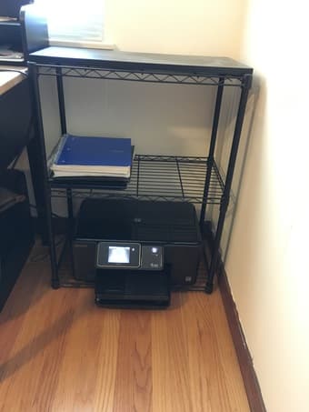 Metal shelf / printer stand - $35 1
