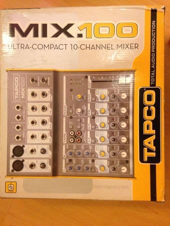 Tapco ultracompact 10 channel mixer - $50 3