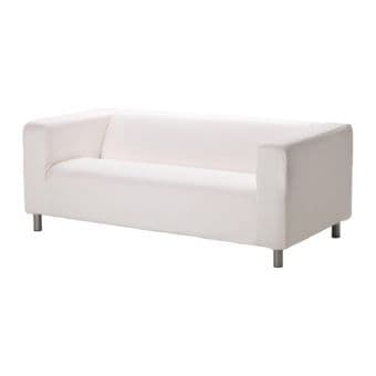 wooden futon frame, side table, Ikea Klippan loveseat, Baby Cradle, 3
