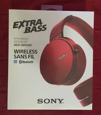 Brand new Sony EXTRA BASS Bluetooth® Headphone (Red), $140 no tax 1