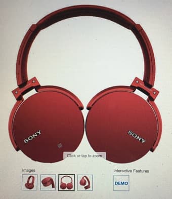 Brand new Sony EXTRA BASS Bluetooth® Headphone (Red), $140 no tax 3
