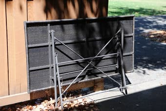 Outdoor table w/ six chairs - $30 2