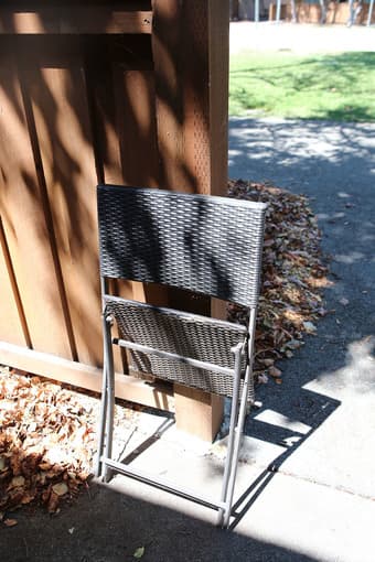 Outdoor table w/ six chairs - $30 3