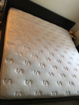 King Mattress, Ninja food processor, ottoman, metal shelf, microwave 1