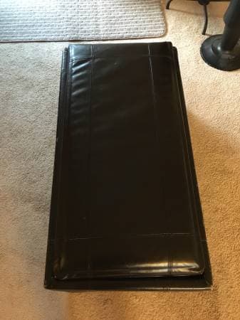 King Mattress, Ninja food processor, ottoman, metal shelf, microwave 2