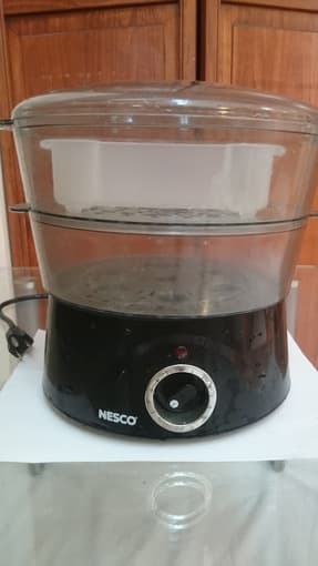 4-Quart Food Steamer, Black for $20 1