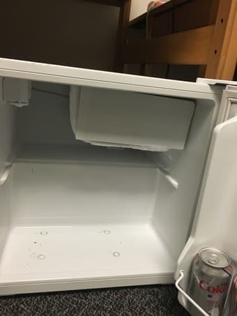 Mini fridge (white-great condition) $50 OBO 3