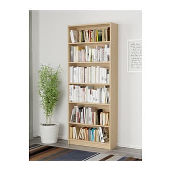 IKEA BILLY Bookcase, birch veneer ($40) 2