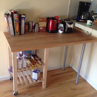 Kitchen cart and countertop. $80 1