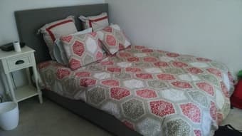 Queen Bed (mattress & frame, or mattress for less) - $300 (palo alto) 2