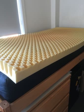 3in xl twin foam mattress topper ($20) 1