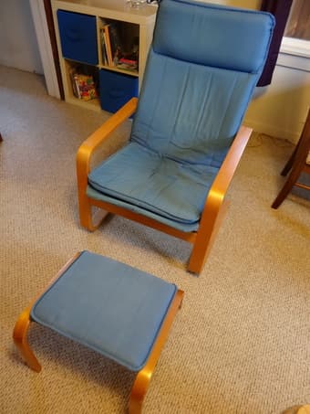 IKEA Armchair + ottoman 2