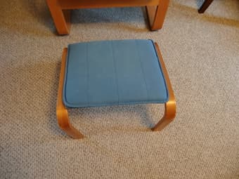 IKEA POANG armchair + ottoman - $70 2