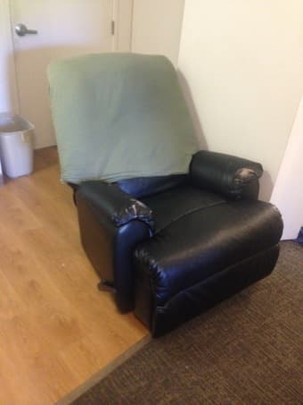 Leather Recliner $60 obo 1