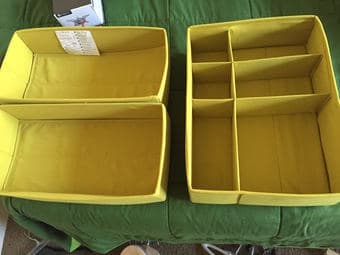 MOVING SALE: Lamp / Boxes / Basket / Letter tray 2