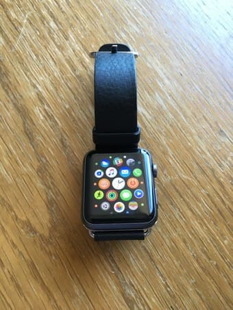 Apple Watch 42mm + Leather Strap, $300 1