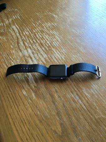 Apple Watch 42mm + Leather Strap, $300 2