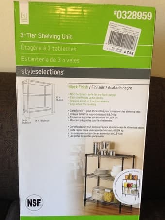 ***3-TIER SHELVING UNIT - BRAND NEW! PERFECT FOR APT./DORM/KITCHEN*** 1