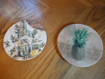 2 cork trivets, $2 each, $3 for both - $2 1