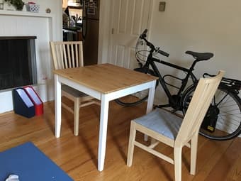 Two-person Dining Table with Chairs For Sale! 1