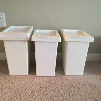 Three waste baskets for $10 1