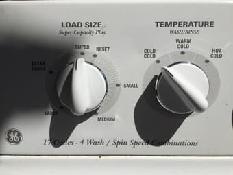 GE 3.2 CU. FT. Super plus capacity washer $200 OBO 2
