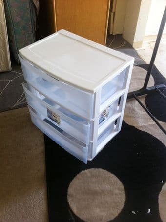 Sterilite 3-Plastic Drawer, 1 Wide & 1 Mini Unit 2