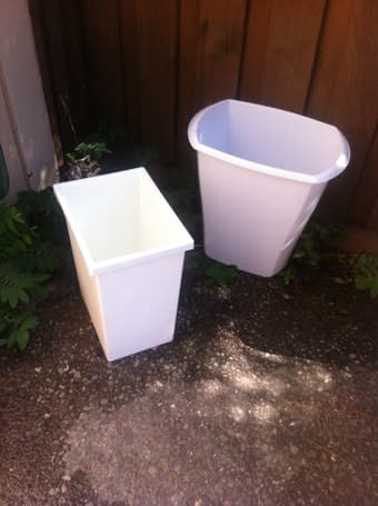 2 Plastic  Bin 1