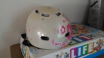 girl's helmet and toaster 1