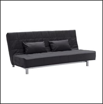 IKEA SOFA BED WITH NAVY BLUE COVER 1