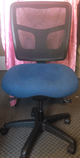 Ergonomic chair suggested by EH&S, physical therapists $150 1
