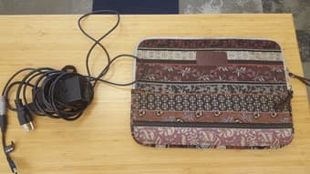 beautiful laptop sleeve $5, lenovo charger - $10 1