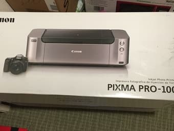 [for sale]Brand new Canon PIXMA Pro-100 Wireless Printer + photo paper 2