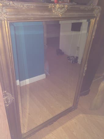 Large Ornate Antique Mirror - $175 1